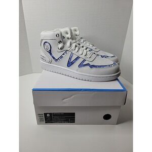 Drifts Early Bird Unisex Sneakers White Blue Mens Size8, Womens 9.5 Brand New